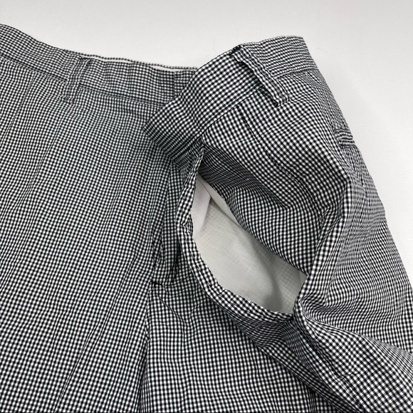 JCrew Shorts Gingham Black White Y2K Beach Summer Preppy Vacation Golf Grandpa - Picture 4 of 13